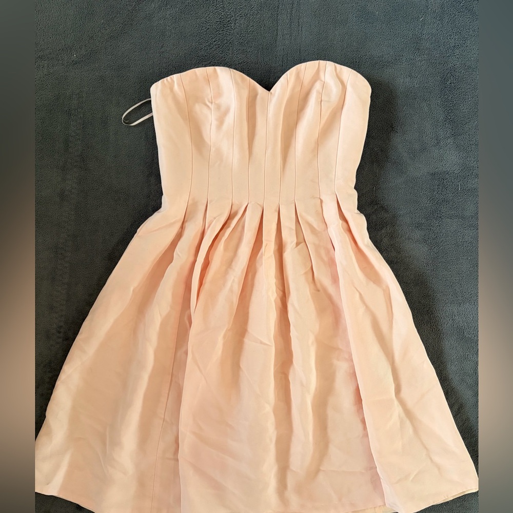 J. Crew Strapless Pink Dress